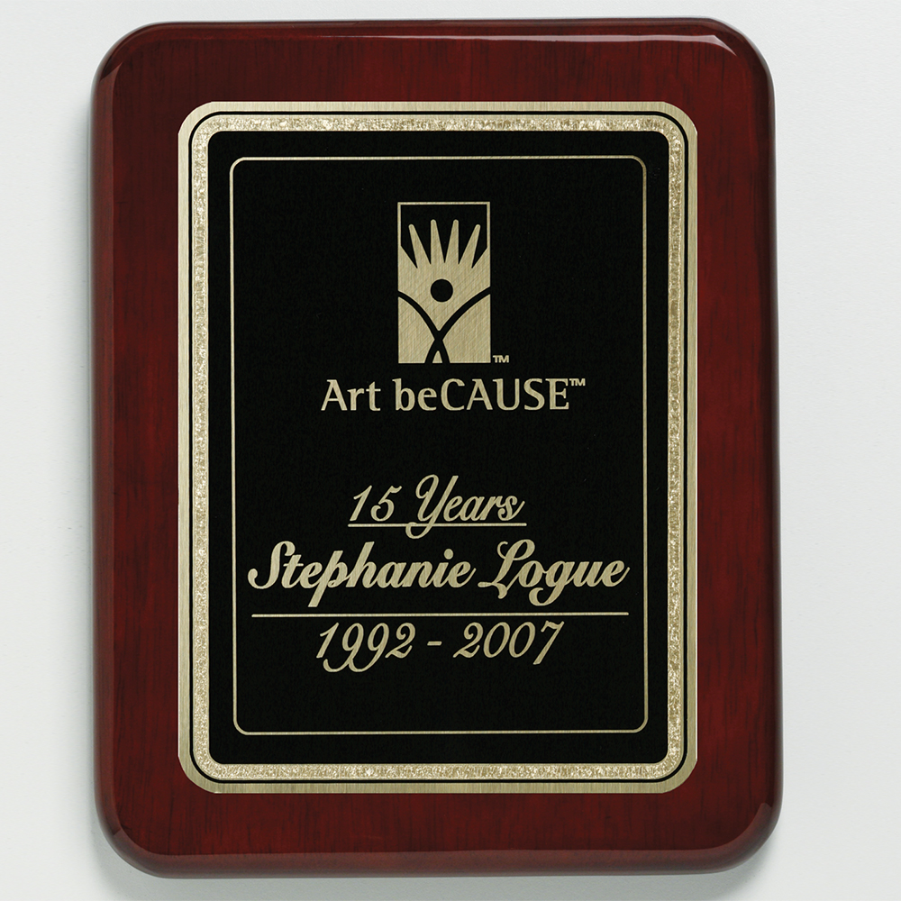 Champlain Rosewood Plaque