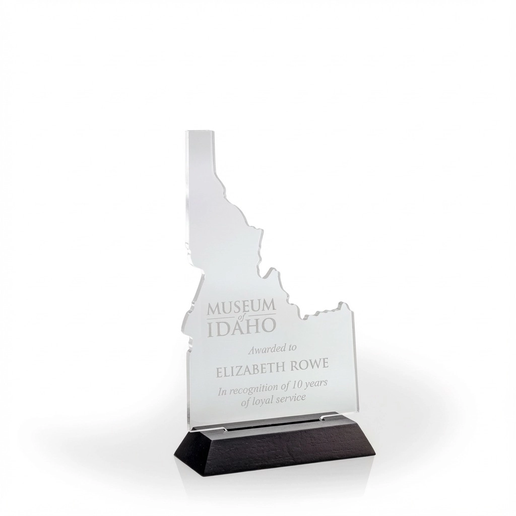 Idaho Award with Black Wood Base