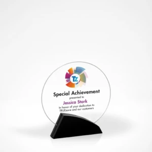 Laurel Circle Acrylic Award, 6"