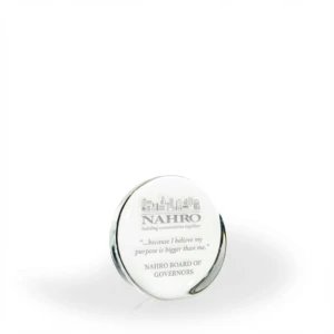 Ella Clear Glass Circle Award