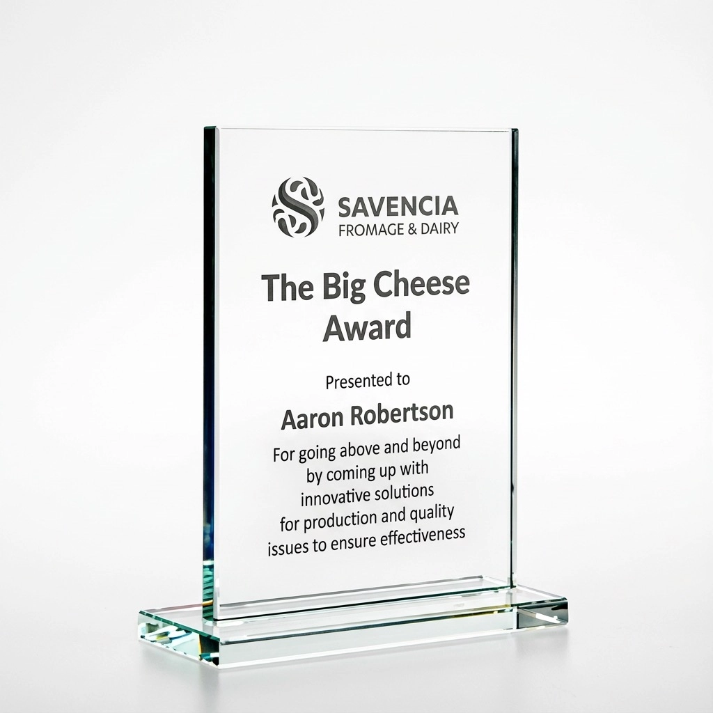 Acclaim Glass Rectangle with Base