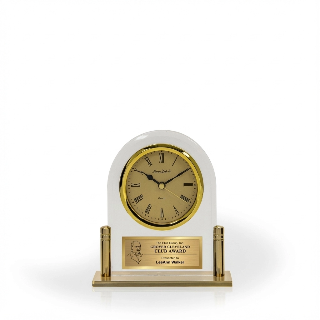 Life Archway Glass Desk Clock