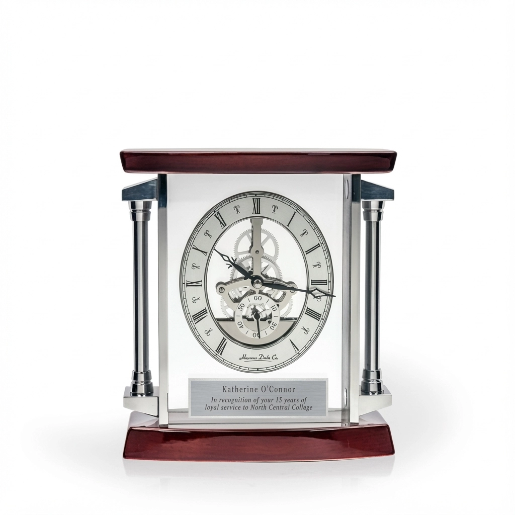 Masa Rosewood Desk Clock