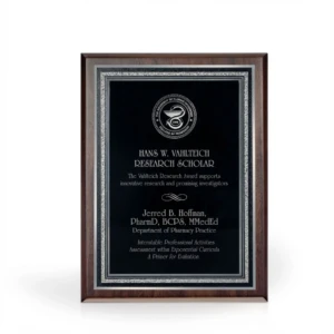 Weber Walnut Award Plaque