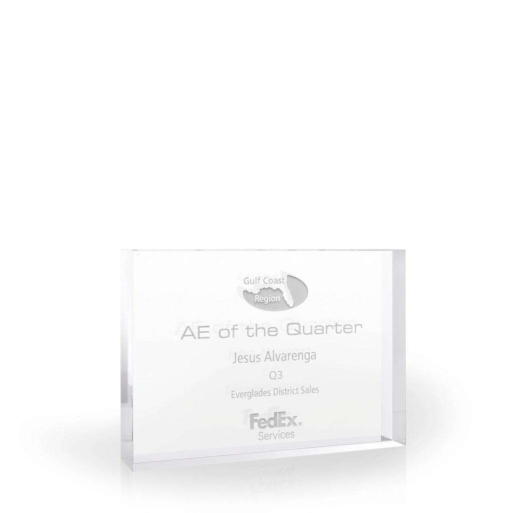 Peyto Crystal Plaque - Small