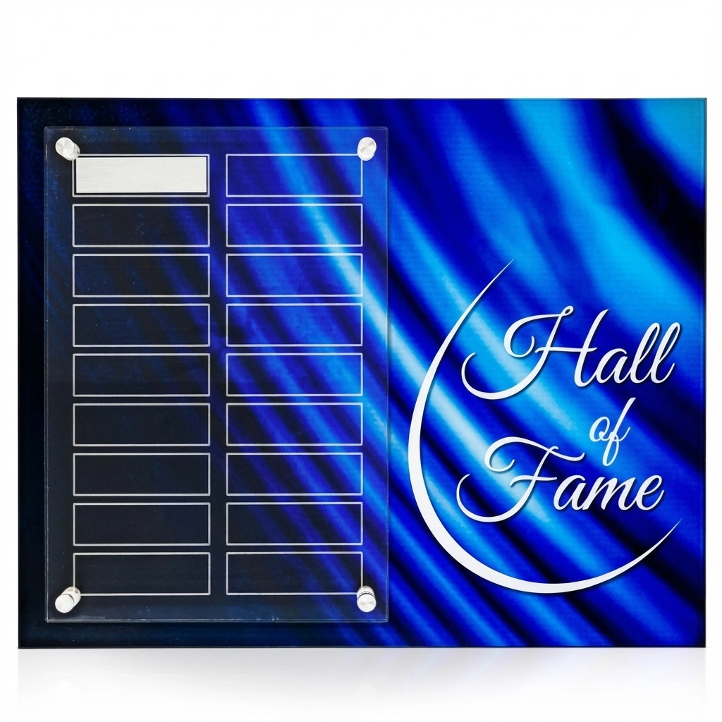 Dynamic Perpetual Award Plaque - 12x15, Horizontal