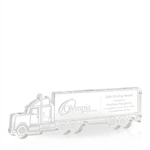 Acrylic Semi-Truck Award