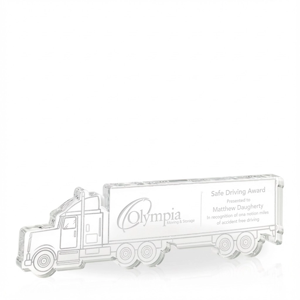 Acrylic Semi-Truck Award
