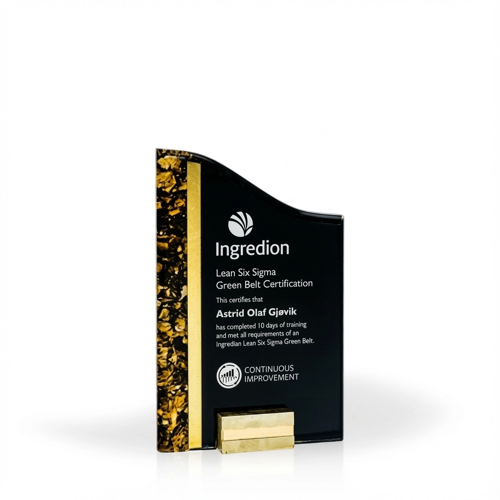 Gold Rush Acrylic Award