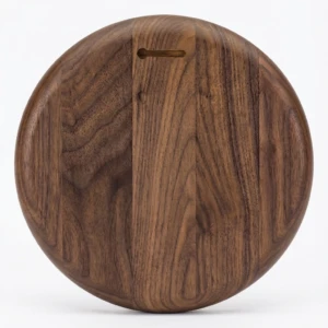 La Noix Round Wood Plaque, 9.5"