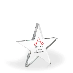 Celeste Acrylic Paperweight Award - UV Printed