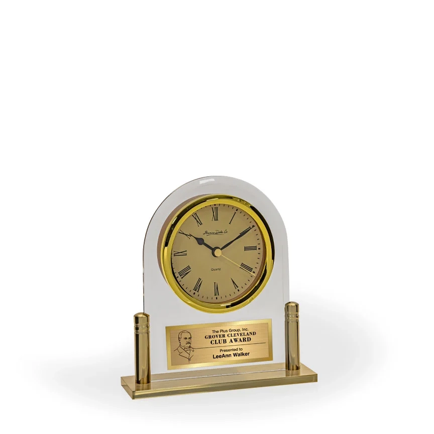 life-archway-glass-desk-clock