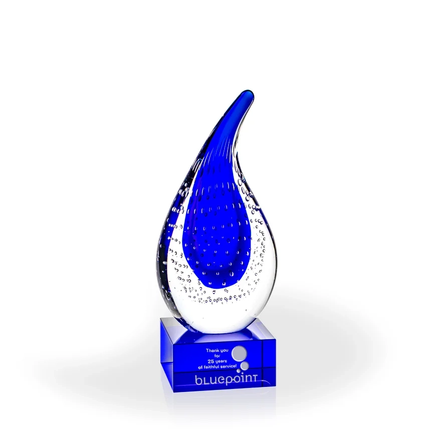 natoma-flame-art-glass-award-blue-base