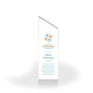 Winslow Clear Slant Column, UV Printed